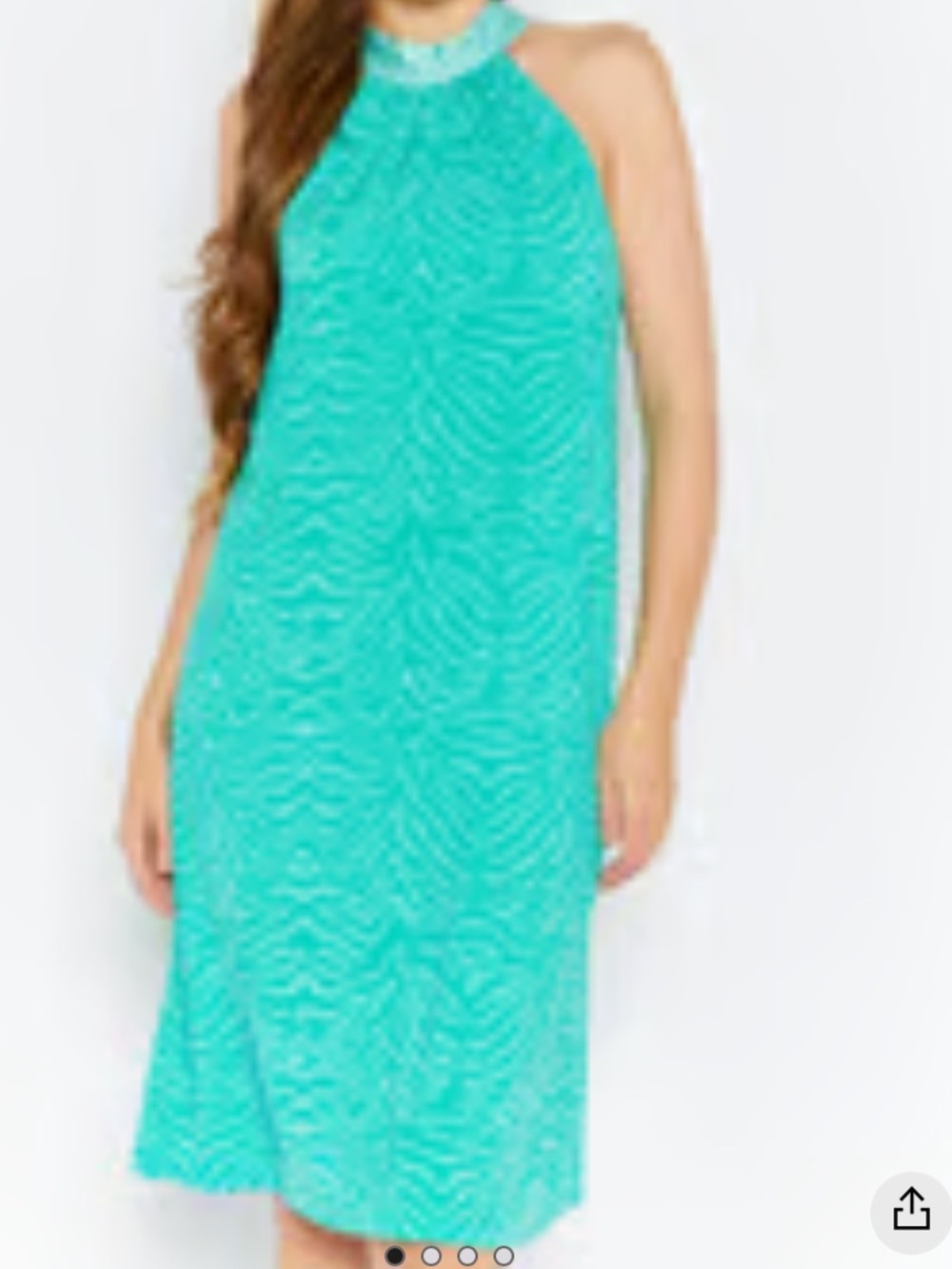 H by Halston Green Halter Sundress Small NWT